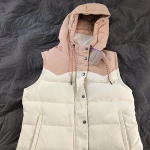 Patagonia Vest with a Hood.